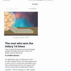 the man who won lottery 14 times